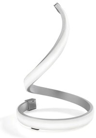 Veioza LED design modern minimalist NUR argintie crom