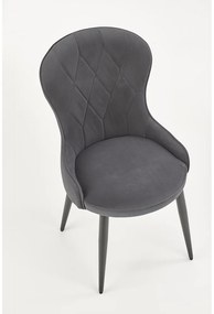 Scaun de bucaterie Rilla, gri/negru