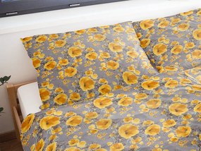 Lenjerie de pat creponată Flori Mici