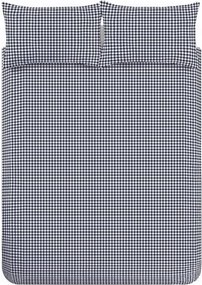 Lenjerie de pat albastru-închis pentru pat dublu cu 3 piese 200x200 cm Bamford Gingham Check – Catherine Lansfield