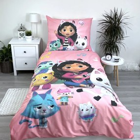 Gabby&#039;s Dollhouse Peaceful husa de pat 140×200cm, 70×90 cm