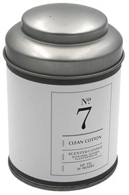 Lumanare parfumata COTTON, pahar si capac metalic, 6.5x9.5 cm