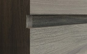 Set lemn masiv Mobilier Baie Suspendat Bello 80cm - Rovere Fumo