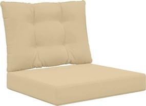vidaXL Perna pentru canapea de exterior 2 pcs Bej Poliester
