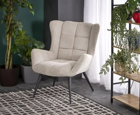 Fotoliu Byron stofa bej H92 cm