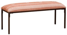 Bancheta din bumbac si metal, Red Kilim