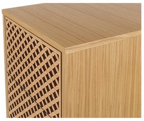 Comodă în decor de stejar Woodman Camden Narrow Diamond Print, 40 x 123 cm