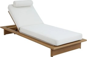 Șezlong de exterior din aluminiu, cu pernă inclusă, "Olefina"
