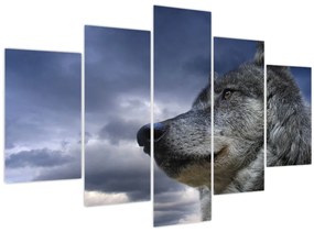 Tablou - Cap de lup (150x105 cm)