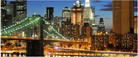 Tablou - Pod cu New York (120x50 cm)