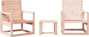 vidaXL Set mobilier de grădină, 3 piese, lemn masiv douglas