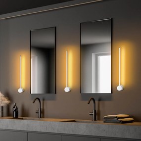 Aplică de perete albă LED ø 7 cm Sword – Opviq lights