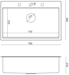 Chiuveta inox BURT 110 WORKSTATION crom periat