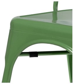 Scaune de dining verde 2 buc. din metal – Ixia