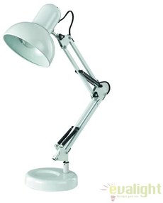 Lampa de masa, birou cu brat articulat KELLY TL1 BIANCO 108117