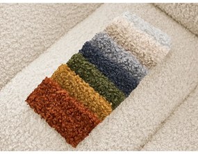 Canapea bej cu tapițerie din țesătură bouclé 232 cm Hippolyte – Bobochic Paris