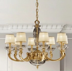 Candelabru XL cu 8 brate LUX realizat manual Ofelia