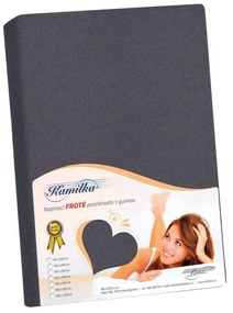 Bellatex Terry foaie grafit , 180 x 200 cm, 180 x 200 cm
