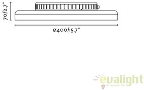 Plafoniera LED design ultramodern minimalist DOLME White 64097