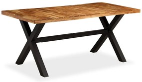 vidaXL Masă sufragerie Lemn masiv de salcâm și mango 180x90x76 cm