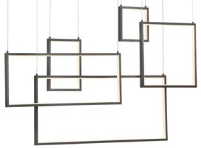 Lustră LED dimabilă pe cablu Redo 01-2318 PLANA LED/80W/230V negru