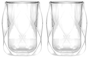 Căni 2 buc. pentru espresso/cu perete dublu 100 ml Geo – Vialli Design