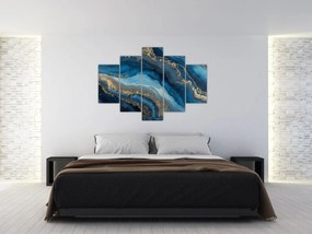 Tablou - Abstracție marmură albastră (150x105 cm)