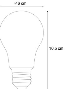 Becuri LED inteligente E27 reglabile Kelvin A60 transparente 7W 806lm 1800-3000K