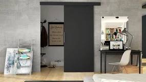 Uși culisante Ravina 70 I (Negru). 1054086