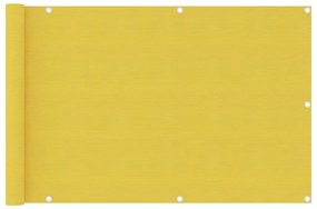 vidaXL Paravan de balcon, galben, 90 x 400 cm, HDPE