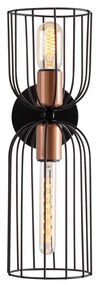 Nezgep - 3231 Design interior Lampa de perete Neagra 14x22x45 cm