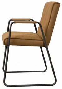 Scaun piele artificiala Santo coniac