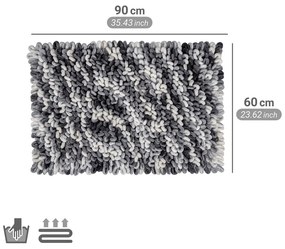 Covoraș de baie albastru prăfuit din material textil 60x90 cm Lerici – Wenko