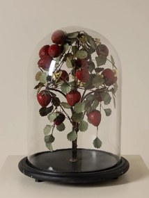 Clopot de sticla cu capsun artizanal, „Strawberry Precious”