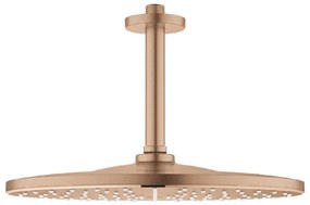 Grohe Rainshower cap de dus cu brat 31x31 cm rotund Brushed Warm Sunset 26560DL0
