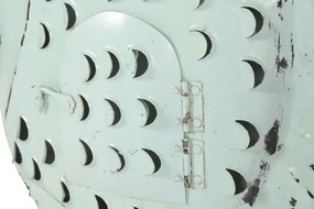 Decorațiune de perete tip pește, stil marin, culoare albastru deschis, din metal, „Ocean Fish”