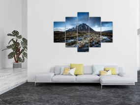 Tablou cu munții și tigrul (150x105 cm)