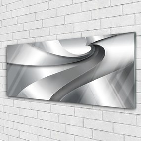 Tablou pe sticla Abstract Art Art Silver Grey