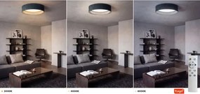 Brilagi - Corp de iluminat LED dimabil VEL. SM. ST. 24W/230V 3000-6000K Ø 45 cm verde WT + telecomandă