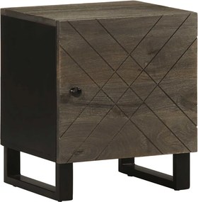 vidaXL Noptieră, negru, 40x33x46 cm, lemn masiv de mango