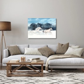 Tablou cu caii pictați (70x50 cm)