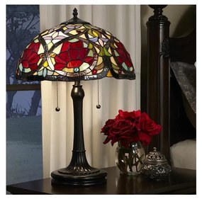 Lampă de masă Tiffany LARISSA, 2xE27/60W/230V - Elstead QZ-LARISSA-TL