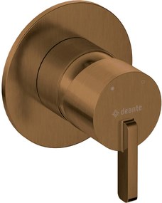 Baterie pentru dus, bronz, fara comutator, pentru corp ingropat, Deante Silia Bronz
