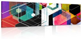 Tablou ornament geometric viu colorat