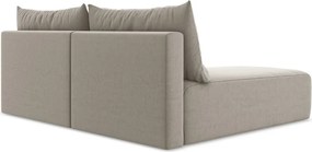 Colțar taupe extensibil/cu spațiu de depozitare cu tapițerie din catifea (cu colț pe partea stângă/cu șezlong) Kalena – Makamii