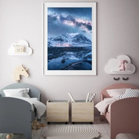 Poster - Munte sub cerul cu stele (A4)