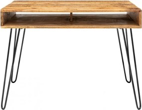 Birou design industrial vintage Scorpion 100cm, mango natur