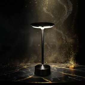 Lampă de birou LED reîncărcabilă NEW YORK, reglabilă, LED/1,8W/5V 1200 mAh, neagră