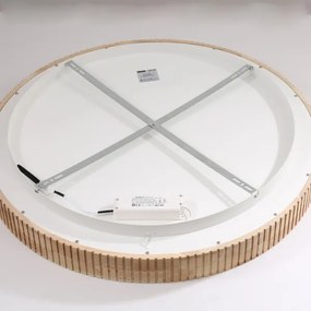 Brilagi - Plafonieră LED FALCON WOOD MODERN, 60 W, 230 V, Ø 80 cm, lemn