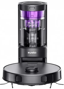 Robot aspirator cu auto-golire Eureka NER E10S, 5200 mAh, 4000Pa, 2 L, 4 moduri, LiDAR, Control vocal, Negru